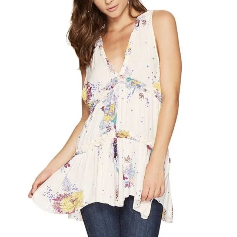 Free People Boho Tunic Top or Medium